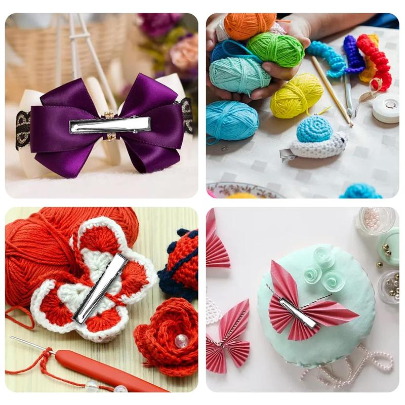 120 pieces mini metal hair clip set -2.16 inches, non slip, can be used for DIY bow making crocodile clips, hair clip crafts