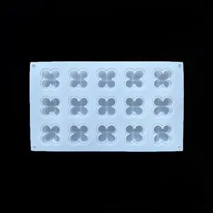 1pc 15-Hole Silicone Candle Mold, DIY 3D Bubble Soap Mold, Non-Stick Cube Soap Mold, Ideal for Scented Candles, Soaps, Crafts