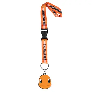 Pokemon Charmander Wrist Strap Lanyard For Keys Keychain Wallet OSFM For Men and Women