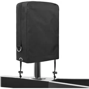 RV Electric Tongue Jack Cover  600D Oxford Fabric Universal Trailer Jack Protective Cover for Outside Camper RV Accessories-Black 14?(H) x 5?(W) x 10?(D)