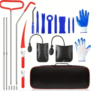 Portable Professional Automotive Tool Set - Car Repair Tool Kit with Carrying Bag for Cars & Trucks - Emergency Door Dent Repair Tool