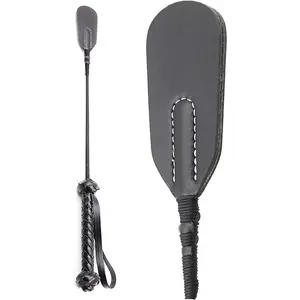 Crop Real English 17 in, Premium Quality Crops, Equestrianism Horse Crop, English Equipment Black