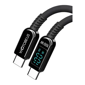 WOTOBEUS 100W USB-C to USB-C Cable with LED Display