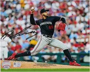 Pablo Lopez Minnesota Twins Autographed 8" x 10" Pitching Photograph - Fanatics Authentic Certified
