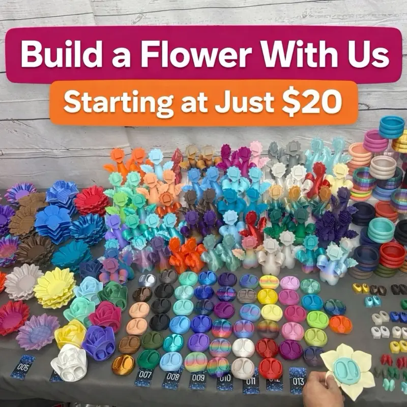 Build A Flower customize your own flower LIVE