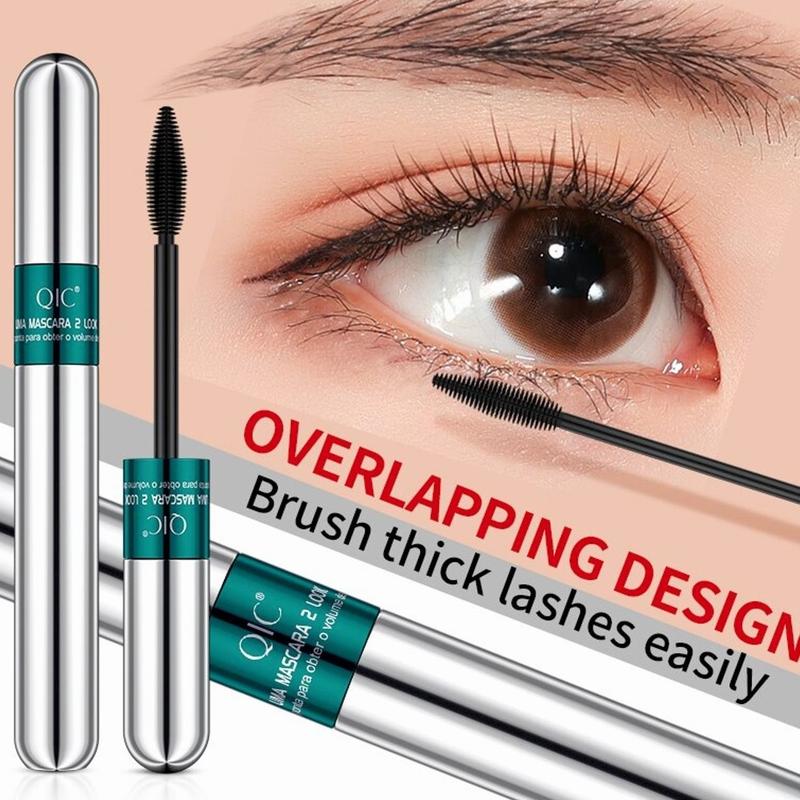 QIC 2-in-1 Double Head Waterproof Mascara for Volume and Length