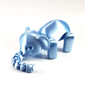 3D Printed Articulating Elephant - Home Decor Ornaments