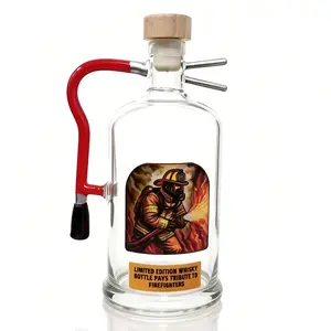 Fire Extinguisher Whisky Bottle Tribute to Firefighters Firefighter Liquor Dispenser Unique Decanter Gifts for Men Home Bars Parties Gatherings Limited Edition Utensils