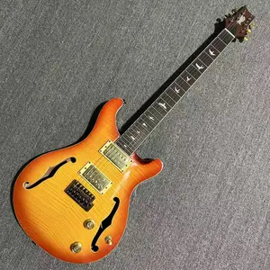 PRS Rocky Style Rotten Wood Electric Guitar Rosewood Fingerboard with HH Pickups Gold Hardwares for Music Performance Guitar