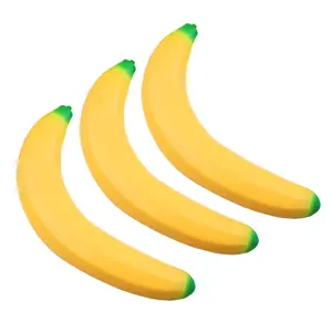 Giant Banana Squeeze Toy Soft TPR Slow Rebound Stress Relief Fidget Toy for Kids Adults 45cm L x 7.5cm W Portable Focus Enhancement Birthday Christmas Gift