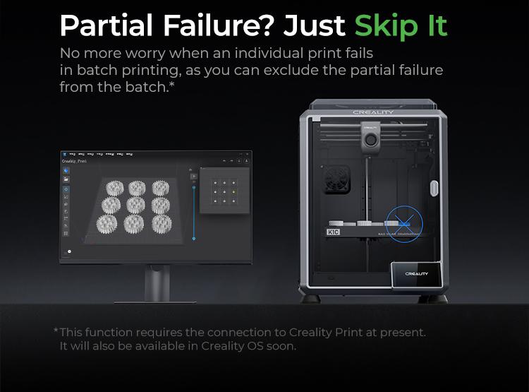 Creality K1C 3D Printer - Advanced Core XY, up to 600mm/s - High-Speed Printing with Clog-free Extruder Kit and AI Camera