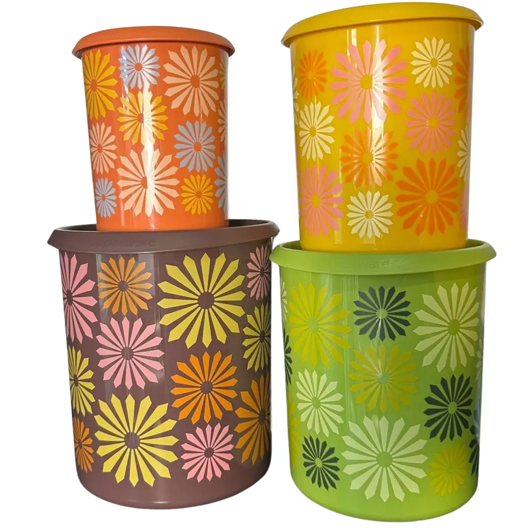 Tupperware 80th Anniversary Canister 4 pc Set