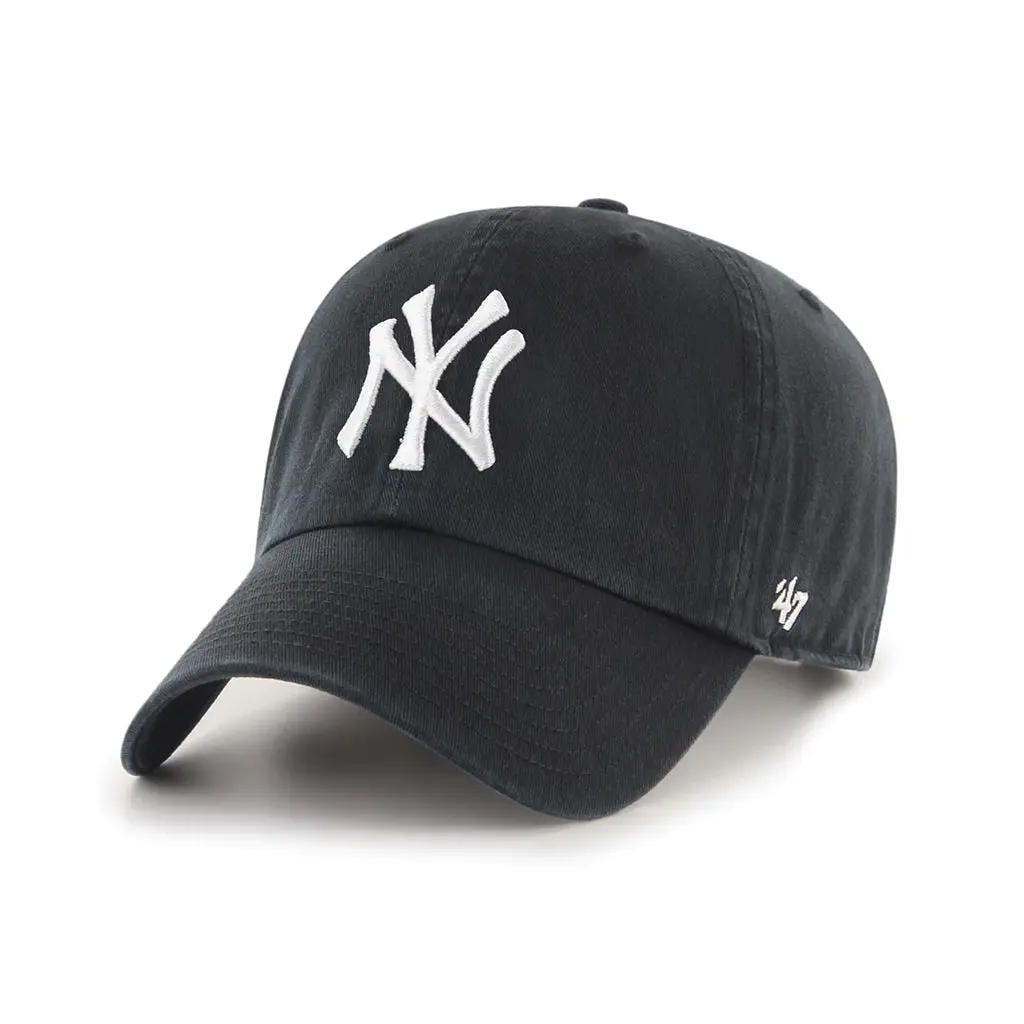 NY Yankees Black Clean Up Hat