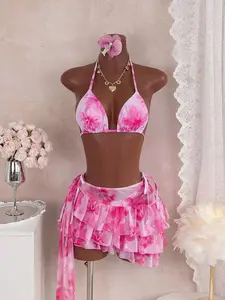 Pink fresh butterfly orchid flower hair clip, side clip, bangs clip, hair clip, seaside photo clip, simulated floral headpiece