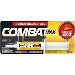 Combat Max Roach Killing Gel for Indoor and Outdoor Use, 1 Syringe