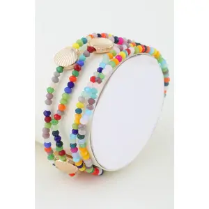 Multi Seashell Beaded Bracelet