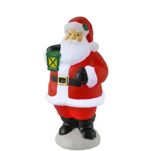 Light-up Santa Blow Mold, 11 in, by Holiday Time Christmas 2024 Decoration, Decor Lightweight