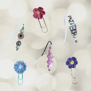Bookmarks Add-On | Paper, Acrylic, Crochet and Metal Beaded Bookmarks