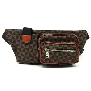 Women's Monogram Zip-Fasten Fanny Pack by Fashion World - Stylish Belt Bag for Daily Use