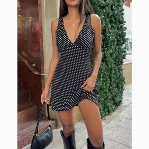 Nellie Mini Dress Black Polka Dot