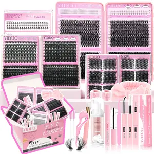 YIDUO Lashes Clusters Kit 1846Pcs Bulk Packs Volume False Eyelash Extensions D Curl Wispy Individual Eyelashes, Volume Studio Effect, Wholesale Large Pack with Glue&Seal | Tweezers | Removers | Cleanser : Beauty & Personal Care