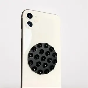 Suction Phone Case Adhesive Mount Pad Accessories Silicone Mobile Stick Tripod Smartphone Cellphone Stand