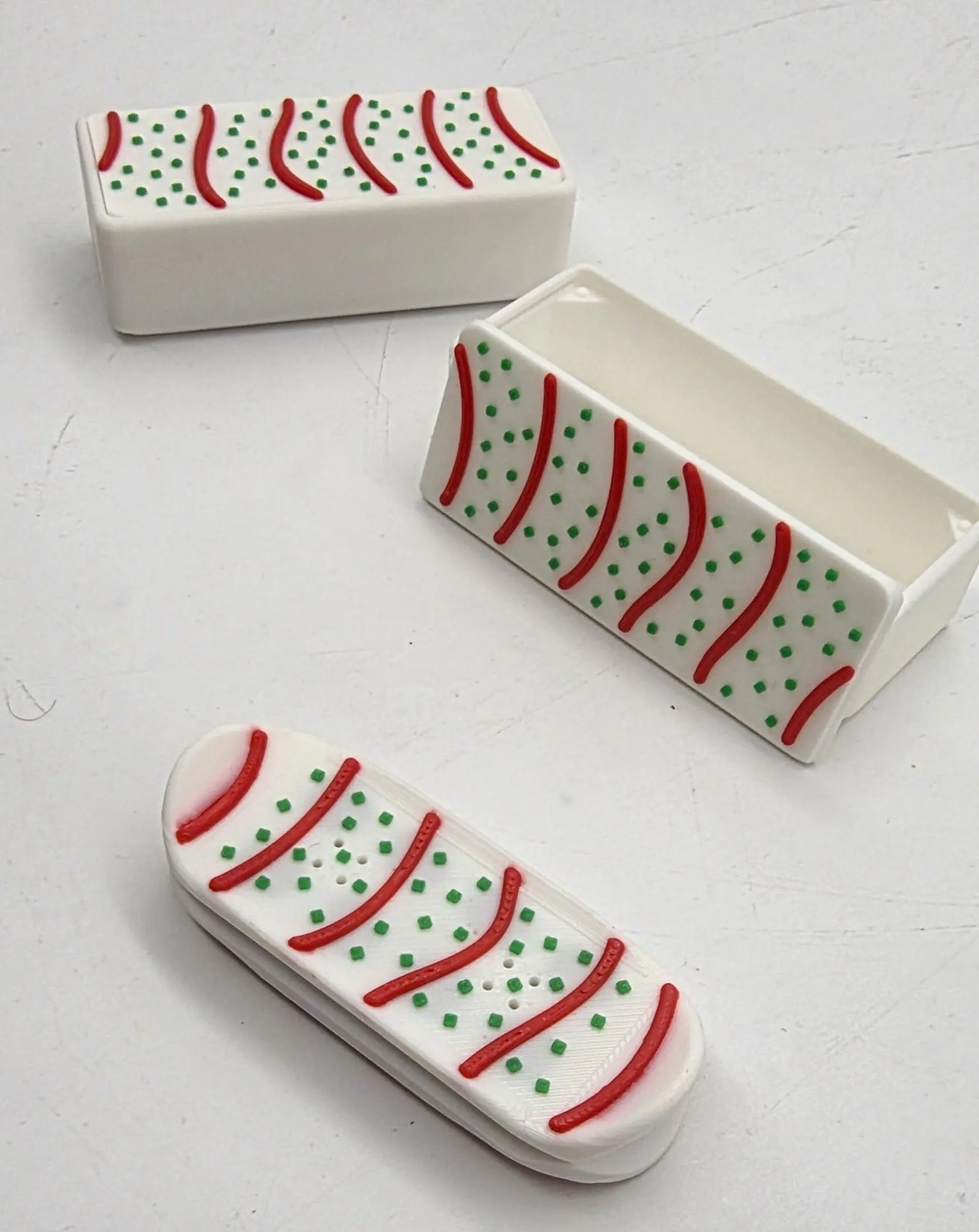 OG Flipster Christmas Cake Edition Stress Relief Decoration Desk Fidget Board with Magnetic System for Quick Tricks and Solid Landings