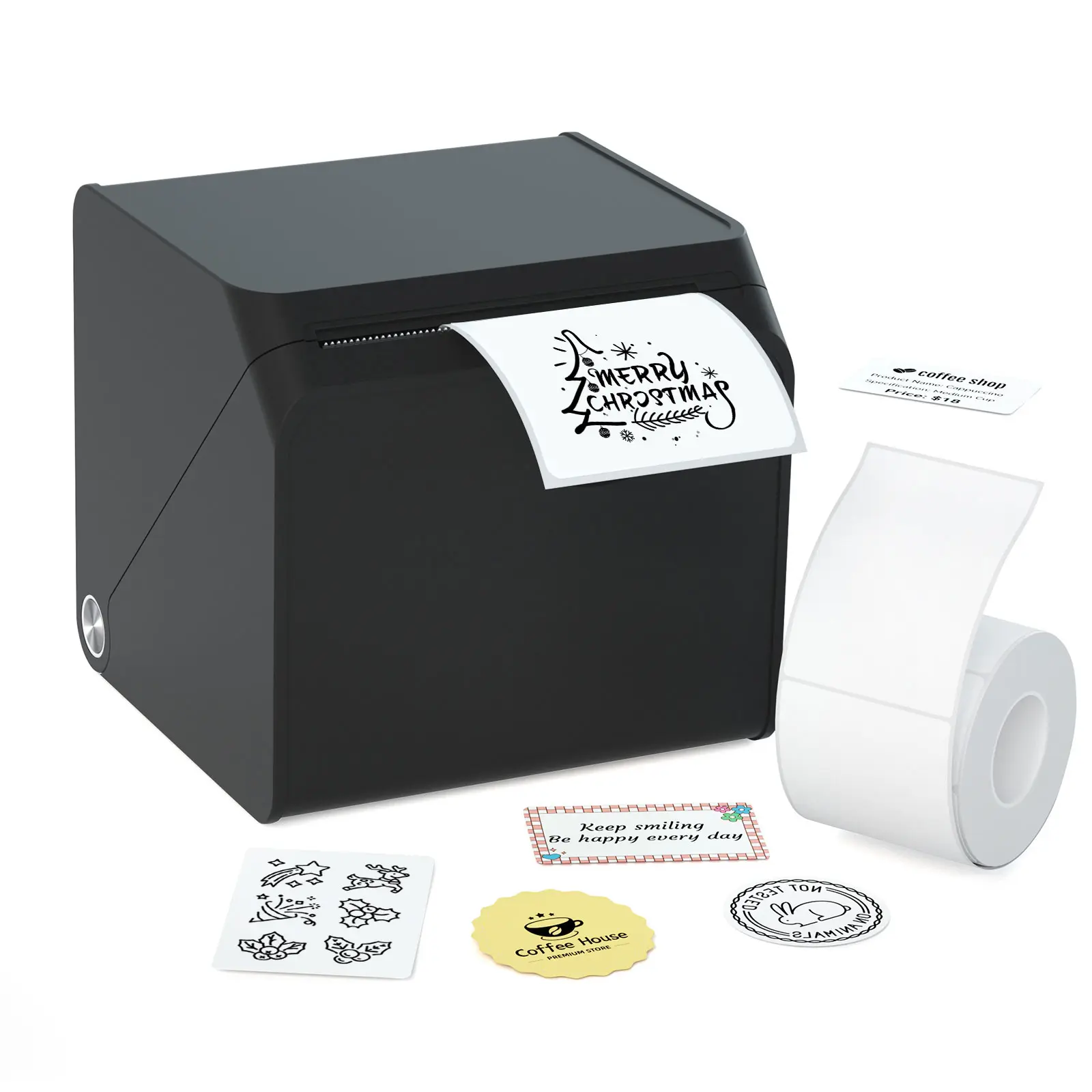 HPRT T260LR 2" Portable Bluetooth Label Maker Machine, Inkless Sticker Printer with Tape for Small Business, Office, School & Storage Bins#SummerSale
