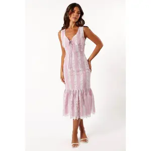 Kennedy Midi Dress - Dark Rose