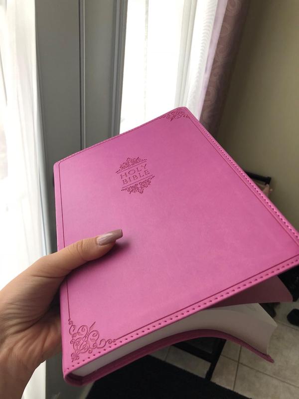 NIV Thinline Bible – Large Print, Pink Leathersoft, Comfort Print (Value Edition) Imitation Leather