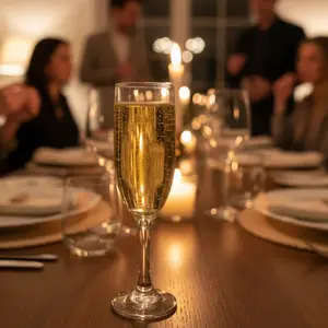 Sparkling Brut Champagne Candle