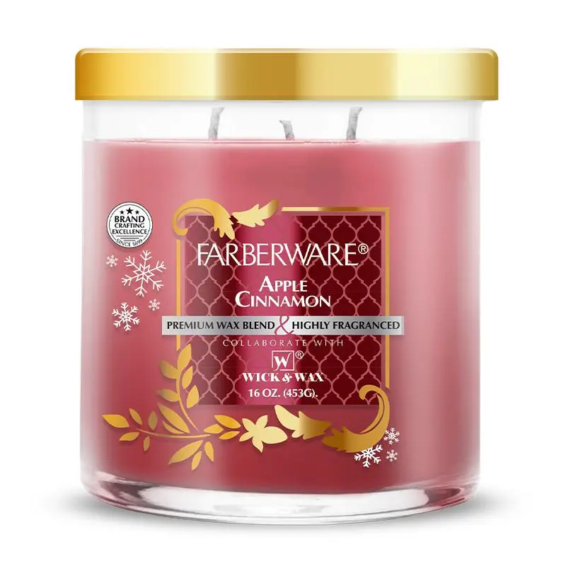 16OZ FARBERWARE 3-WICK JAR CANDLE 16OZ FARBERWARE 3-WICK JAR CANDLE