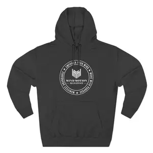 Mind Motion Manifest Hoodie – Empower Purpose Abundance | Midweight Fleece Pullover