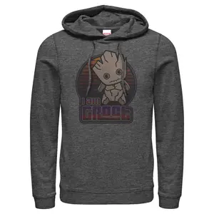 Men's Marvel Guardians of the Galaxy Kawaii I am Groot Pull Over Hoodie