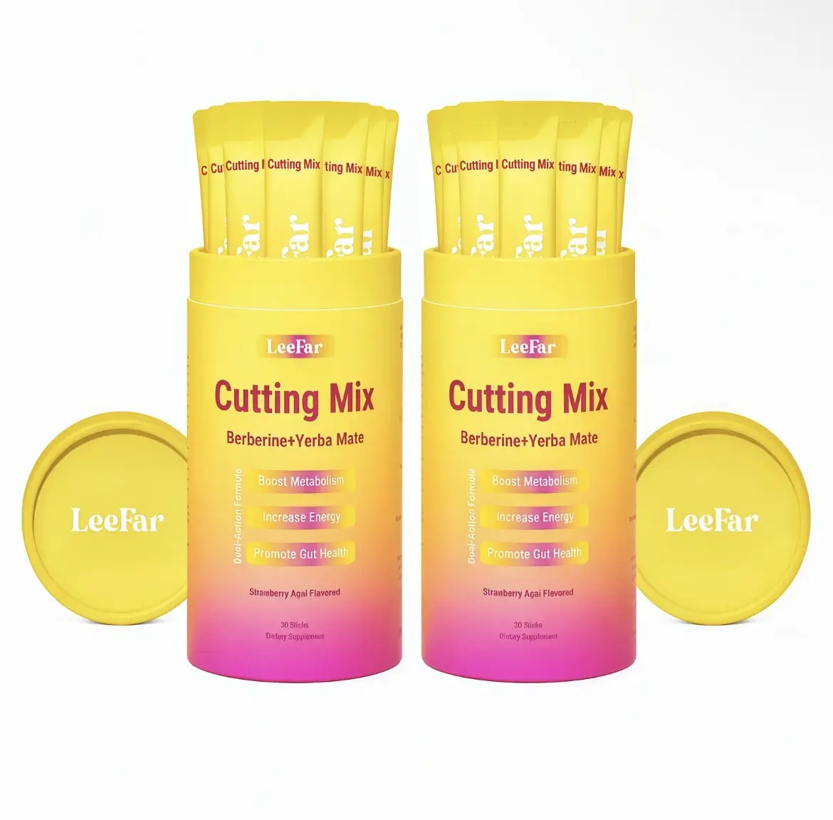 [Live Exclusive] LeeFar Cutting Drink Mix -I QQ Strawberry Acai Flavor -I (30 Servings)