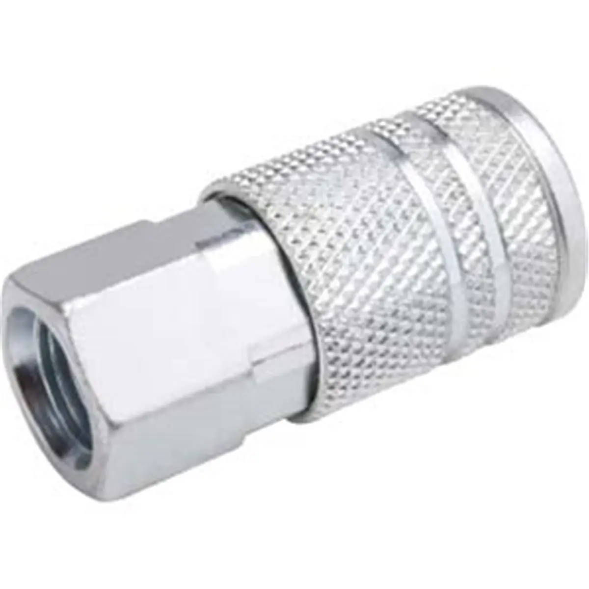Freeman Beauty Industrial Hose Fittings, 1/4 Inch Zinc Alloy 4-Ball Coupler, Female-to-Female with In-Line Valve, Connection, Npt, Water Sports, Snap-Fit Ends, Coupler Set, 4-Ball Connector, Industrial Coupler