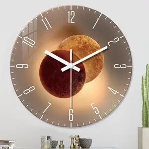 Minimalist Wall Clock (12”) – Silent Modern Home Decor Clock for Bedroom, Living Room & Office