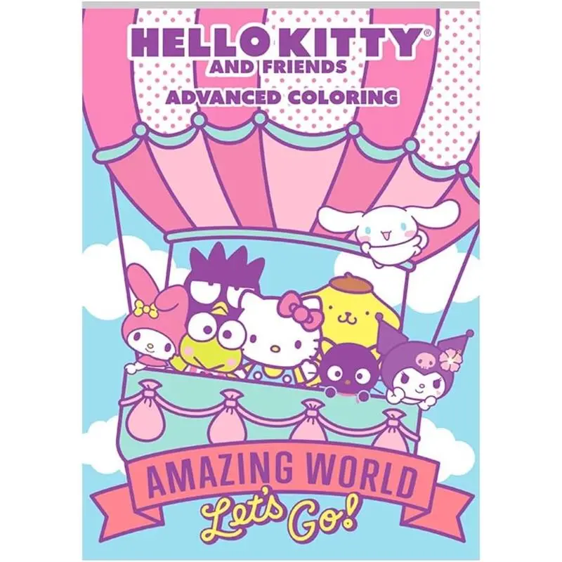 Hello Kitty and Friends Advanced Coloring Book - High-Quality Images, Tear and Share Pages, Suitable for Ages 3 and Up, Perfect Gift for Kids