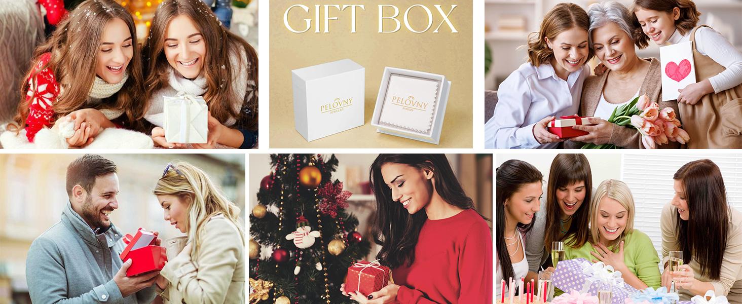 Teddy Bear Crystal Necklaces for Women 925 Sterling Silver Bear Birthstone Necklace Birthday Valentines Day Teddy Bear Jewelry Gifts for Mom Daughter Wife