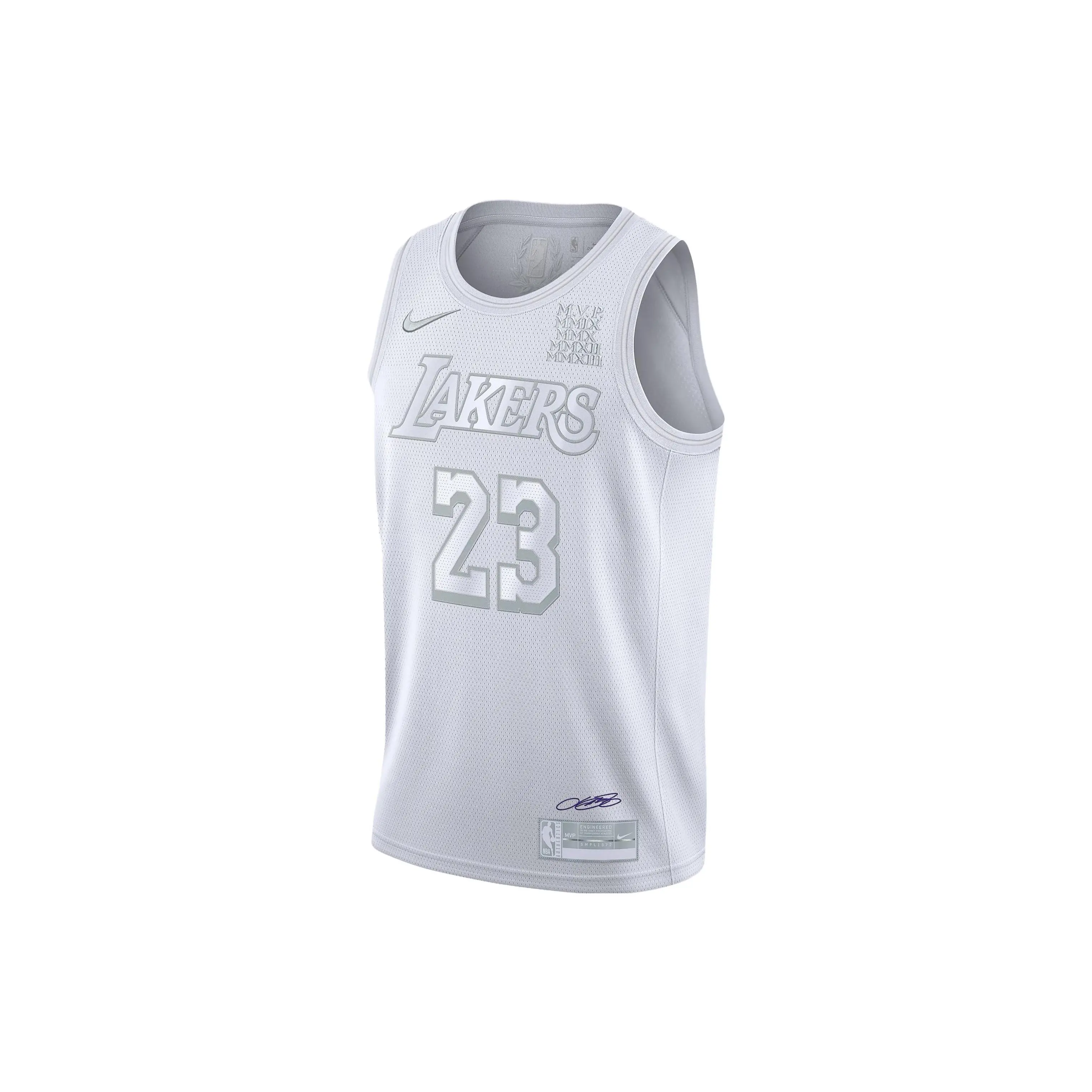 Nike Nba La Lakers Mvp Lebron James 23 Authentic Swingman Jersey Men's White CT4206-100