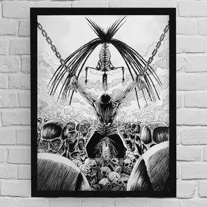 Eren Yeager - Attack on Titan - Paths Realm - Founding Titan - Rumbling - Anime Wall Art - Shingeki no Kyojin - Anime Decor - AOT Fan Gift