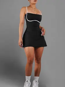 Starlit Mini Tennis Dress (Black)