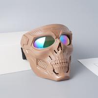 Khaki mask & colored lenses