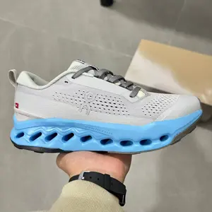 Cool Blue Running Shoes - Breathable Mesh & Lightweight Cloud Cushioning for Summer
