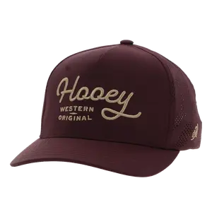 Hooey Men's OG 5-Panel Maroon & Yellow Snapback Hat 2560T-MA
