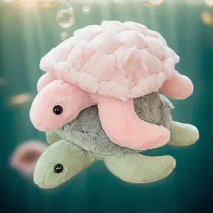28cm/11.02in Cute Turtle Plush Toy Soft Stuffed Marine Animals Dolls Kawaii Sea Turtle Plushie Appease Doll For Children Birthday Gifts Holiday Festival Decor Home Girls Gifts Ocean Theme Party Supply