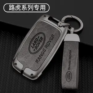 Zinc Alloy Leather Car Key Case Cover Keyless Protection Shell Car Key Holder For Land Rover A9 Range Rover Sport Evoque Freelander Discovery Accessories