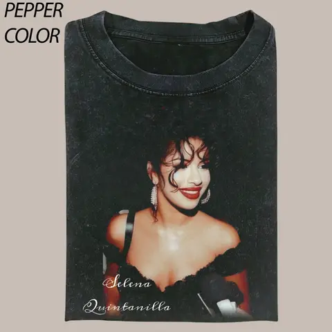 Selena Quintanilla Vintage 90's Graphic Unisex Shirt, Selena's signature T-Shirt, Fan Gift Graphic Tee, Gift for Him Her Womenswear Tops