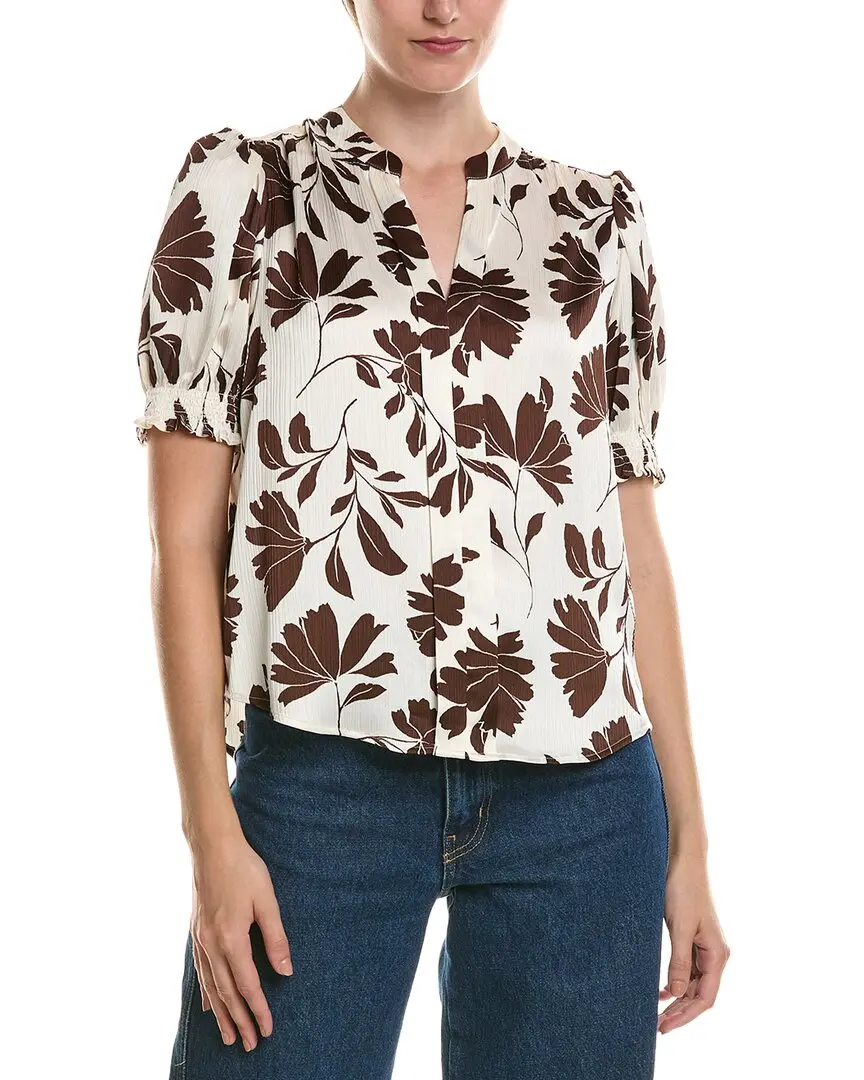 Anne Klein Petite Y Front Blouse