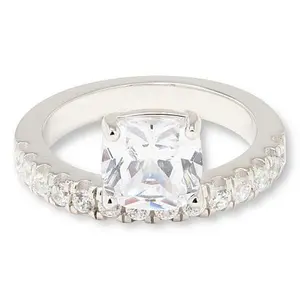Radiance by Absolute™ 5.84ctw Cushion Cut Floating Ring
